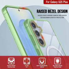 Load image into Gallery viewer, Galaxy S25 Plus Magnetic Wireless Charging Case [Clear Acrylic Series] [Non-Slip] For Galaxy S25 Plus [Green]
