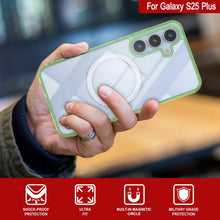 Load image into Gallery viewer, Galaxy S25 Plus Magnetic Wireless Charging Case [Clear Acrylic Series] [Non-Slip] For Galaxy S25 Plus [Green]
