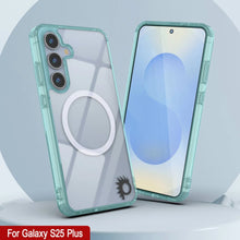 Load image into Gallery viewer, Galaxy S25 Plus Magnetic Wireless Charging Case [Clear Acrylic Series] [Non-Slip] For Galaxy S25 Plus [Teal]
