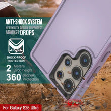 Load image into Gallery viewer, PunkCase Galaxy S25 Ultra Case, [Spartan 2.0 Series] Clear Rugged Heavy Duty Cover [Lilac]
