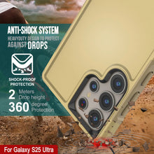 Load image into Gallery viewer, PunkCase Galaxy S25 Ultra Case, [Spartan 2.0 Series] Clear Rugged Heavy Duty Cover [Yellow]
