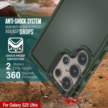Load image into Gallery viewer, PunkCase Galaxy S25 Ultra Case, [Spartan 2.0 Series] Clear Rugged Heavy Duty Cover [Dark Green]
