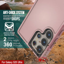Load image into Gallery viewer, PunkCase Galaxy S25 Ultra Case, [Spartan 2.0 Series] Clear Rugged Heavy Duty Cover [Pink]
