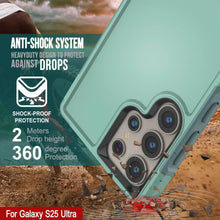 Load image into Gallery viewer, PunkCase Galaxy S25 Ultra Case, [Spartan 2.0 Series] Clear Rugged Heavy Duty Cover [Teal]
