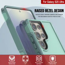 Load image into Gallery viewer, PunkCase Galaxy S25 Ultra Case, [Spartan 2.0 Series] Clear Rugged Heavy Duty Cover [Teal]
