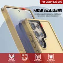 Load image into Gallery viewer, PunkCase Galaxy S25 Ultra Case, [Spartan 2.0 Series] Clear Rugged Heavy Duty Cover [Yellow]
