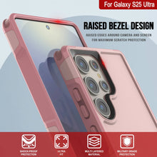 Load image into Gallery viewer, PunkCase Galaxy S25 Ultra Case, [Spartan 2.0 Series] Clear Rugged Heavy Duty Cover [Pink]
