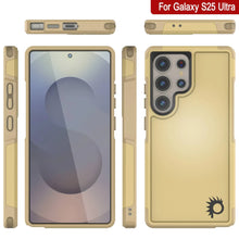 Load image into Gallery viewer, PunkCase Galaxy S25 Ultra Case, [Spartan 2.0 Series] Clear Rugged Heavy Duty Cover [Yellow]
