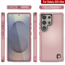 Load image into Gallery viewer, PunkCase Galaxy S25 Ultra Case, [Spartan 2.0 Series] Clear Rugged Heavy Duty Cover [Pink]
