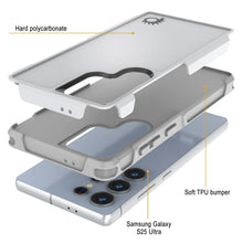 Load image into Gallery viewer, PunkCase Galaxy S25 Ultra Case, [Spartan 2.0 Series] Clear Rugged Heavy Duty Cover [White]
