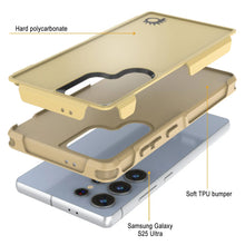Load image into Gallery viewer, PunkCase Galaxy S25 Ultra Case, [Spartan 2.0 Series] Clear Rugged Heavy Duty Cover [Yellow]
