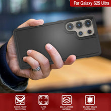 Load image into Gallery viewer, PunkCase Galaxy S25 Ultra Case, [Spartan 2.0 Series] Clear Rugged Heavy Duty Cover [Black]
