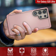 Load image into Gallery viewer, PunkCase Galaxy S25 Ultra Case, [Spartan 2.0 Series] Clear Rugged Heavy Duty Cover [Pink]
