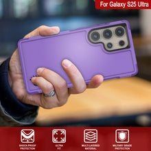 Load image into Gallery viewer, PunkCase Galaxy S25 Ultra Case, [Spartan 2.0 Series] Clear Rugged Heavy Duty Cover [Purple]
