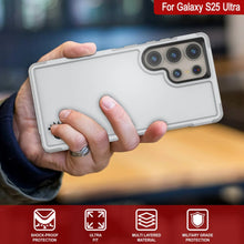 Load image into Gallery viewer, PunkCase Galaxy S25 Ultra Case, [Spartan 2.0 Series] Clear Rugged Heavy Duty Cover [White]
