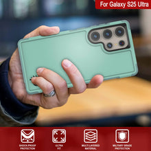 Load image into Gallery viewer, PunkCase Galaxy S25 Ultra Case, [Spartan 2.0 Series] Clear Rugged Heavy Duty Cover [Teal]
