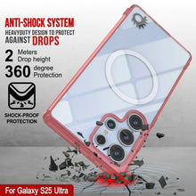 Load image into Gallery viewer, Galaxy S25 Ultra Magnetic Wireless Charging Case [Clear Acrylic Series] [Non-Slip] For Galaxy S25 Ultra [Red]
