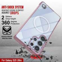 Load image into Gallery viewer, Galaxy S25 Ultra Magnetic Wireless Charging Case [Clear Acrylic Series] [Non-Slip] For Galaxy S25 Ultra [Rose]
