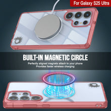 Load image into Gallery viewer, Galaxy S25 Ultra Magnetic Wireless Charging Case [Clear Acrylic Series] [Non-Slip] For Galaxy S25 Ultra [Red]
