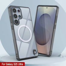 Load image into Gallery viewer, Galaxy S25 Ultra Magnetic Wireless Charging Case [Clear Acrylic Series] [Non-Slip] For Galaxy S25 Ultra [Black]
