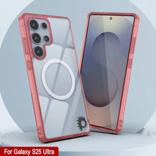 Load image into Gallery viewer, Galaxy S25 Ultra Magnetic Wireless Charging Case [Clear Acrylic Series] [Non-Slip] For Galaxy S25 Ultra [Red]
