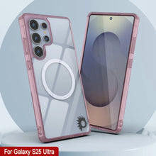 Load image into Gallery viewer, Galaxy S25 Ultra Magnetic Wireless Charging Case [Clear Acrylic Series] [Non-Slip] For Galaxy S25 Ultra [Rose]
