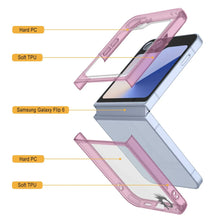 Load image into Gallery viewer, Galaxy Z Flip6 Case [Clear Acrylic Series] [Non-Slip] For Galaxy Z Flip6 [Pink]

