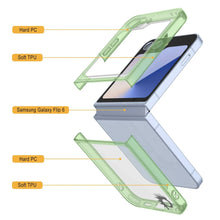 Load image into Gallery viewer, Galaxy Z Flip6 Case [Clear Acrylic Series] [Non-Slip] For Galaxy Z Flip6 [Green]
