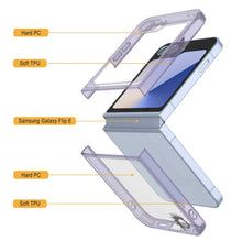 Load image into Gallery viewer, Galaxy Z Flip6 Case [Clear Acrylic Series] [Non-Slip] For Galaxy Z Flip6 [Lilac]
