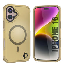 Load image into Gallery viewer, PunkCase iPhone 16 Case, [Spartan 2.0 Series] Clear Rugged Heavy Duty Cover W/Built in Screen Protector [yellow]
