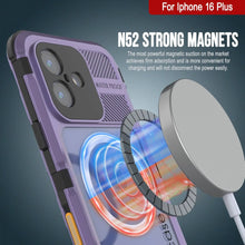 Load image into Gallery viewer, iPhone 16 Plus Metal Extreme 2.0 Series Aluminum Waterproof Case IP68 W/Buillt in Screen Protector [Purple]
