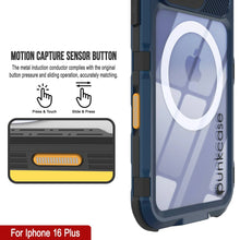 Load image into Gallery viewer, iPhone 16 Plus Metal Extreme 2.0 Series Aluminum Waterproof Case IP68 W/Buillt in Screen Protector [Blue]
