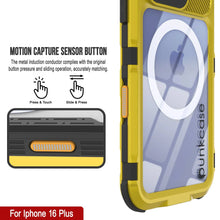 Load image into Gallery viewer, iPhone 16 Plus Metal Extreme 2.0 Series Aluminum Waterproof Case IP68 W/Buillt in Screen Protector [Yellow]
