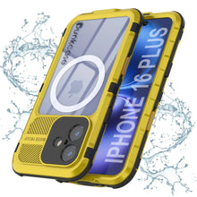 Load image into Gallery viewer, iPhone 16 Plus Metal Extreme 2.0 Series Aluminum Waterproof Case IP68 W/Buillt in Screen Protector [Yellow]
