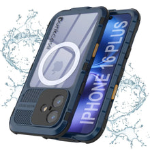 Load image into Gallery viewer, iPhone 16 Plus Metal Extreme 2.0 Series Aluminum Waterproof Case IP68 W/Buillt in Screen Protector [Blue]
