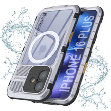 Load image into Gallery viewer, iPhone 16 Plus Metal Extreme 2.0 Series Aluminum Waterproof Case IP68 W/Buillt in Screen Protector [White]
