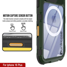 Load image into Gallery viewer, iPhone 16 Plus Metal Extreme 2.0 Series Aluminum Waterproof Case IP68 W/Buillt in Screen Protector [Dark-Green]
