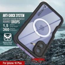 Load image into Gallery viewer, iPhone 16 Plus Waterproof IP68 Case, Punkcase [Lilac] [StudStar Series] [Slim Fit] [Dirtproof]
