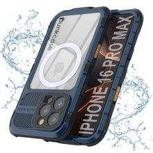 Load image into Gallery viewer, iPhone 16 Pro Max Metal Extreme 2.0 Series Aluminum Waterproof Case IP68 W/Buillt in Screen Protector [Blue]
