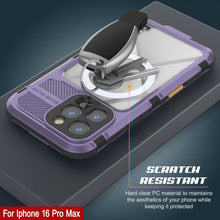 Load image into Gallery viewer, iPhone 16 Pro Max Metal Extreme 2.0 Series Aluminum Waterproof Case IP68 W/Buillt in Screen Protector [Purple]
