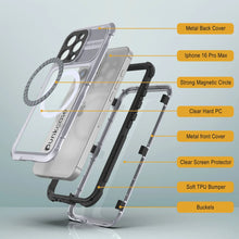 Load image into Gallery viewer, iPhone 16 Pro Max Metal Extreme 2.0 Series Aluminum Waterproof Case IP68 W/Buillt in Screen Protector [White]
