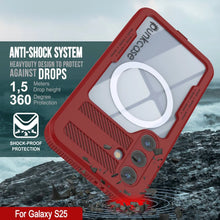 Load image into Gallery viewer, Galaxy S25 Waterproof Case [Alpine 2.0 Series] [Slim Fit] [IP68 Certified] [Shockproof] [Red]
