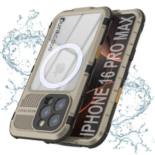 Load image into Gallery viewer, iPhone 16 Pro Max Metal Extreme 2.0 Series Aluminum Waterproof Case IP68 W/Buillt in Screen Protector [Gold]
