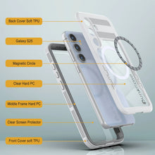 Load image into Gallery viewer, Galaxy S25 Waterproof Case [Alpine 2.0 Series] [Slim Fit] [IP68 Certified] [Shockproof] [White]
