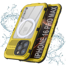 Load image into Gallery viewer, iPhone 16 Pro Max Metal Extreme 2.0 Series Aluminum Waterproof Case IP68 W/Buillt in Screen Protector [Yellow]

