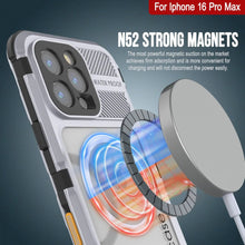 Load image into Gallery viewer, iPhone 16 Pro Max Metal Extreme 2.0 Series Aluminum Waterproof Case IP68 W/Buillt in Screen Protector [White]
