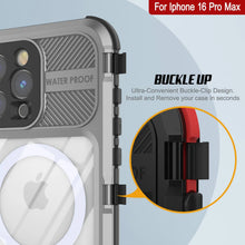 Load image into Gallery viewer, iPhone 16 Pro Max Metal Extreme 2.0 Series Aluminum Waterproof Case IP68 W/Buillt in Screen Protector [Silver]
