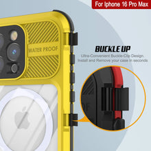 Load image into Gallery viewer, iPhone 16 Pro Max Metal Extreme 2.0 Series Aluminum Waterproof Case IP68 W/Buillt in Screen Protector [Yellow]
