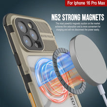 Load image into Gallery viewer, iPhone 16 Pro Max Metal Extreme 2.0 Series Aluminum Waterproof Case IP68 W/Buillt in Screen Protector [Gold]
