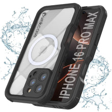 Load image into Gallery viewer, iPhone 16 Pro Max Waterproof IP68 Case, Punkcase [Black] [StudStar Series] [Slim Fit]
